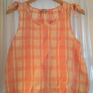 Madewell linen top with ties